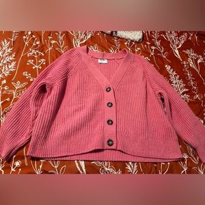 Pink cropped sweater